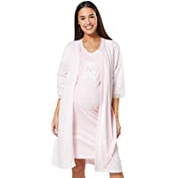 Los mejores  - Chelsea Clark Conjunto de Maternidad para Mujer: Bata y camisón función de Lactancia